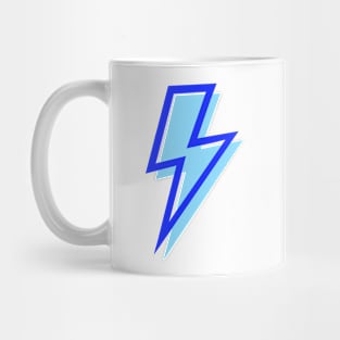 Blue Lightning Bolts Layered Mug
